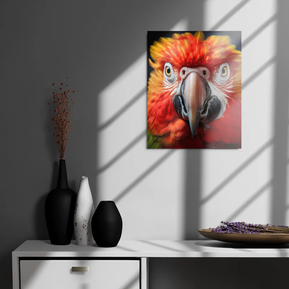 The Fiery Gaze of the Parrot