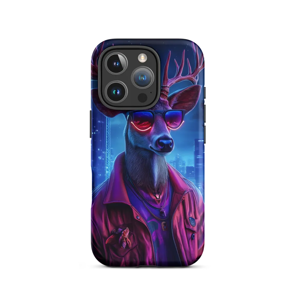 Urban Serenade: The Cool Deer | Phone Case |  16 Pro | Tough Case | Matte