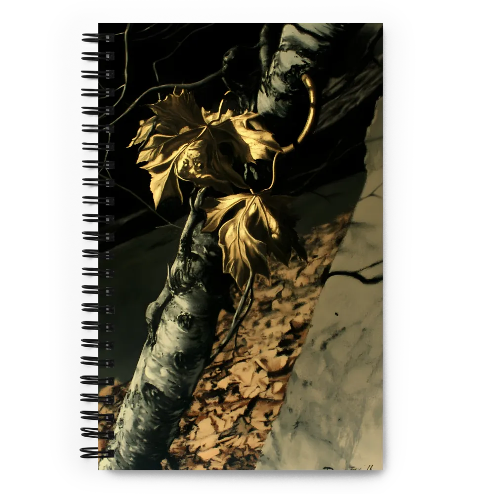 Golden Serenity: A Close Encounter with Nature | Spiral Notebook