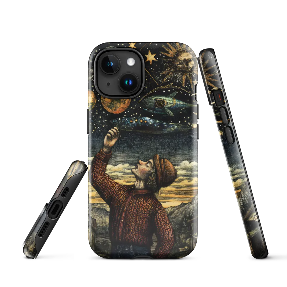 Cosmic Curiosity: A Journey Beyond Earth | Phone Case |  15 | Tough Case | Glossy