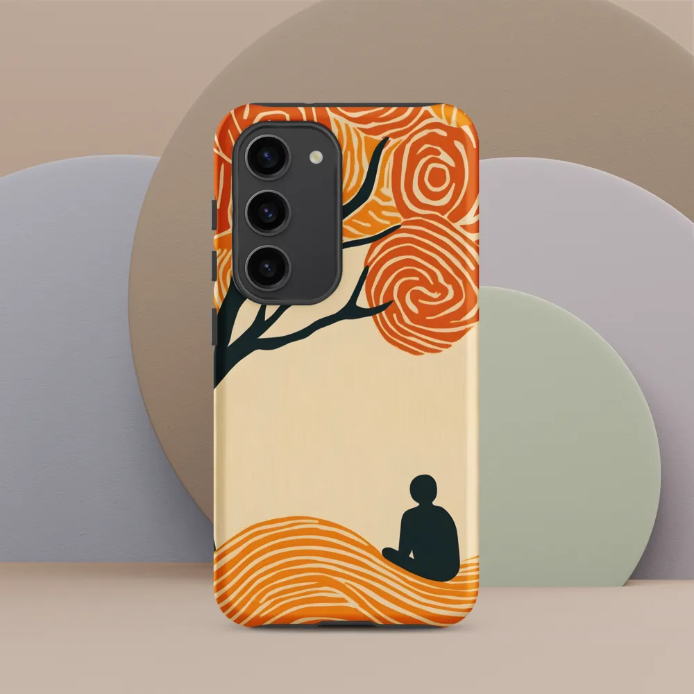 Silent Reflections under Swirling Leaves | Phone Case |  S23 | Tough Case | Matte