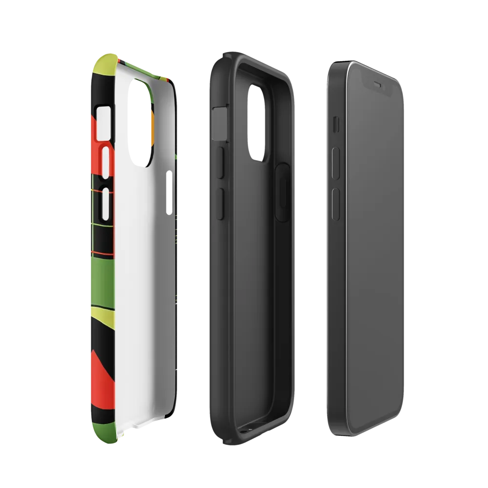 Geometric Harmony | Phone Case |  12 mini | Tough Case | Matte