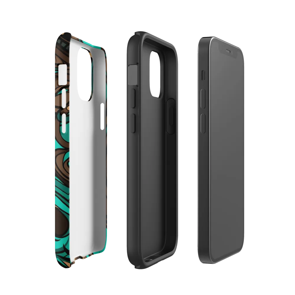 Fluctuating Currents | Phone Case |  12 mini | Tough Case | Matte