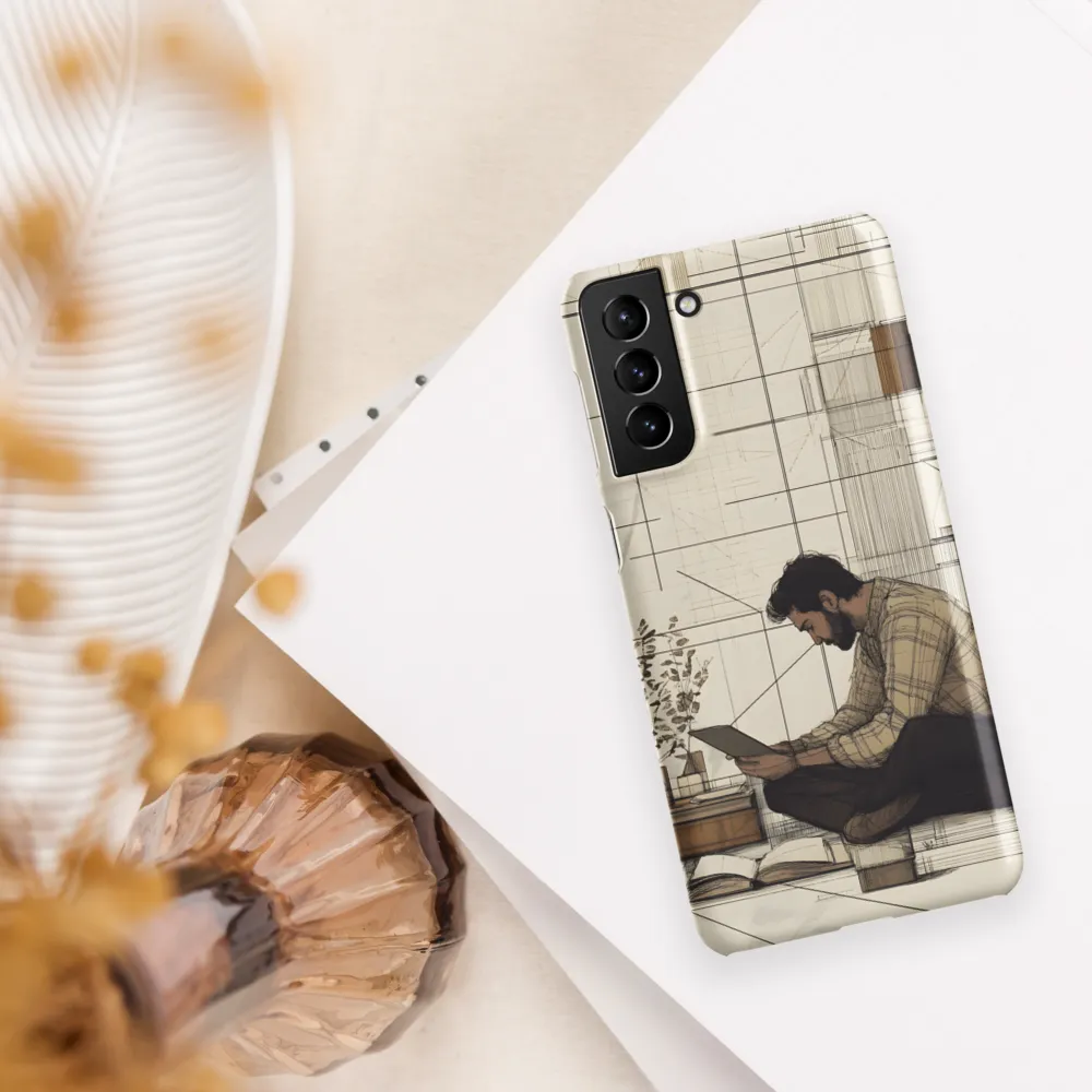 Quiet Reflections in Line | Phone Case |  S21 Plus | Snap Case | Matte
