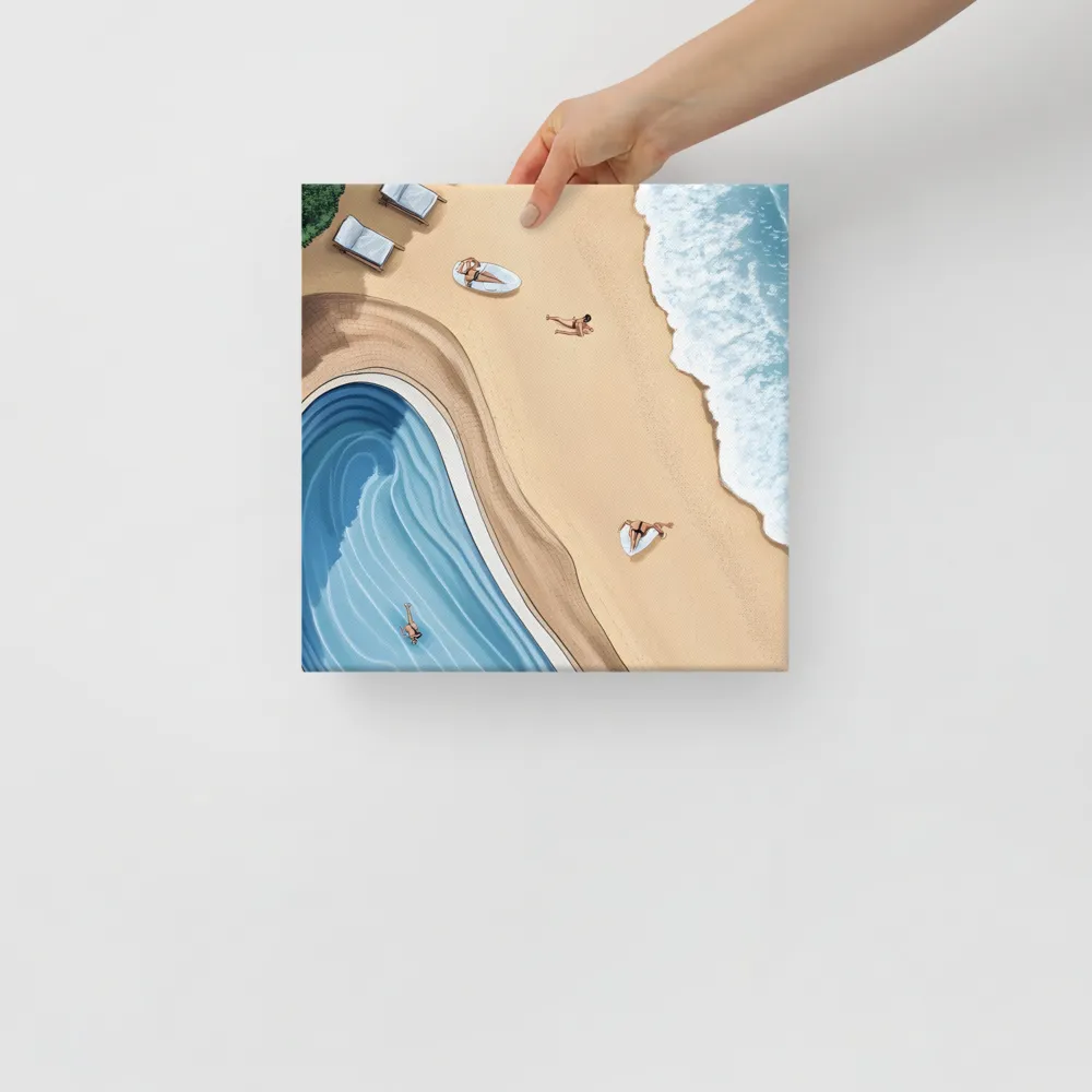 Serenity by the Shore | Canvas | 12″×12″