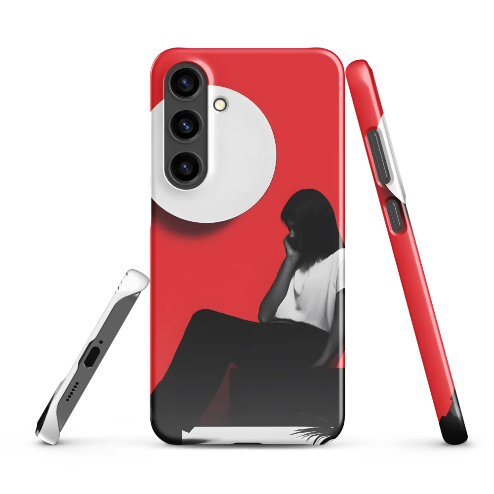 Contemplation in Red | Phone Case |  S24 Plus | Snap Case | Glossy