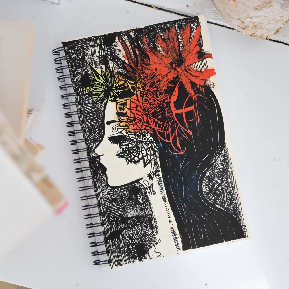 Harmonious Flora: A Portrait of Nature | Spiral Notebook