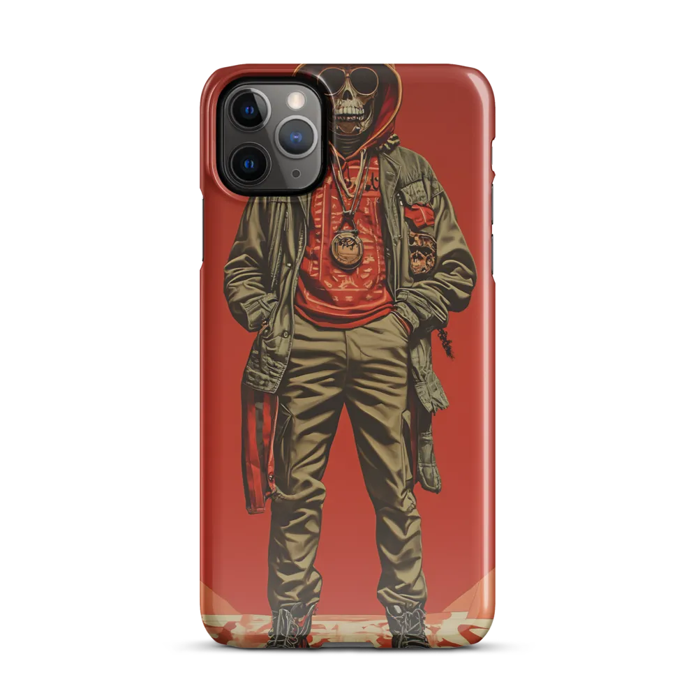 Urban Rebellion: The Skeleton Icon | Phone Case |  11 Pro Max | Snap Case | Glossy