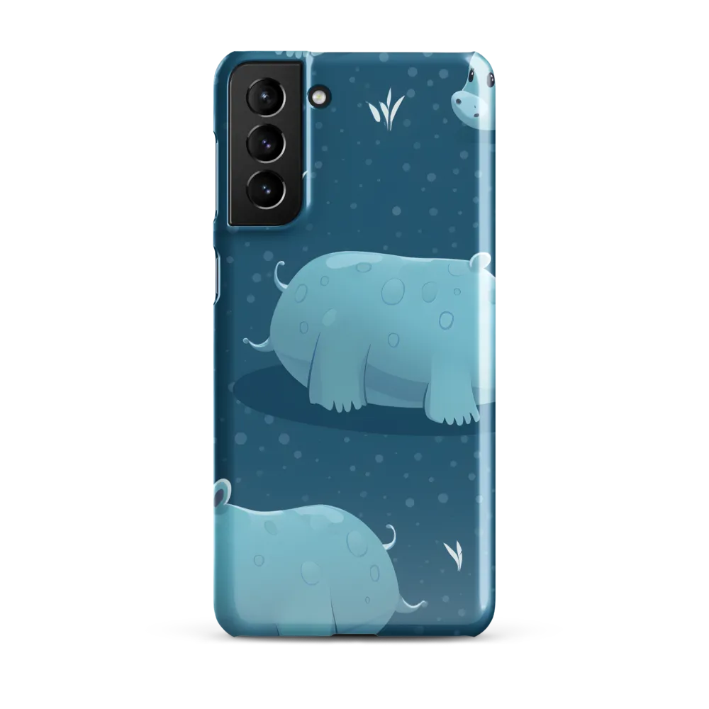 Whimsical Hippo Play | Phone Case |  S21 Plus | Snap Case | Glossy
