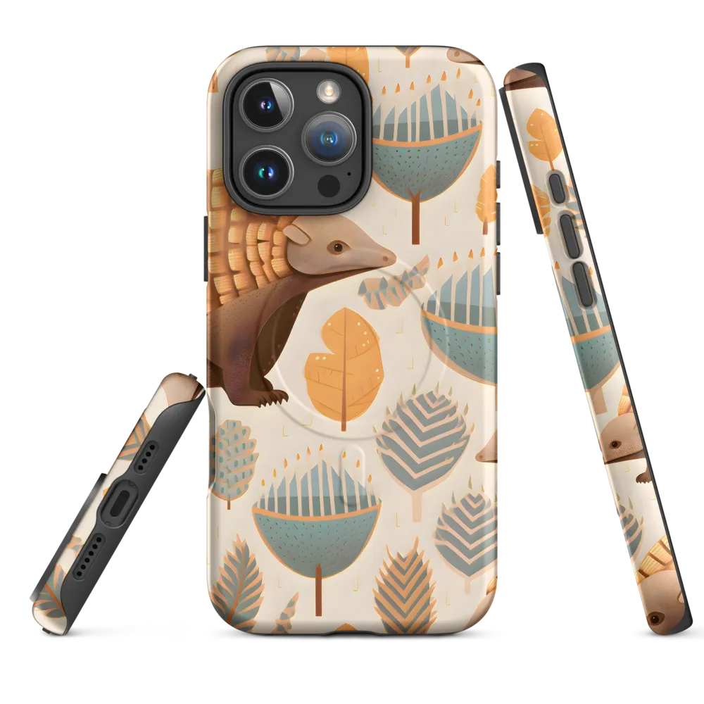 Pangolins in a Whimsical Habitat
