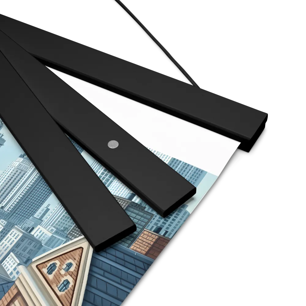 Urban Symphony | Poster With Black Wood Hanger | 8″×10″