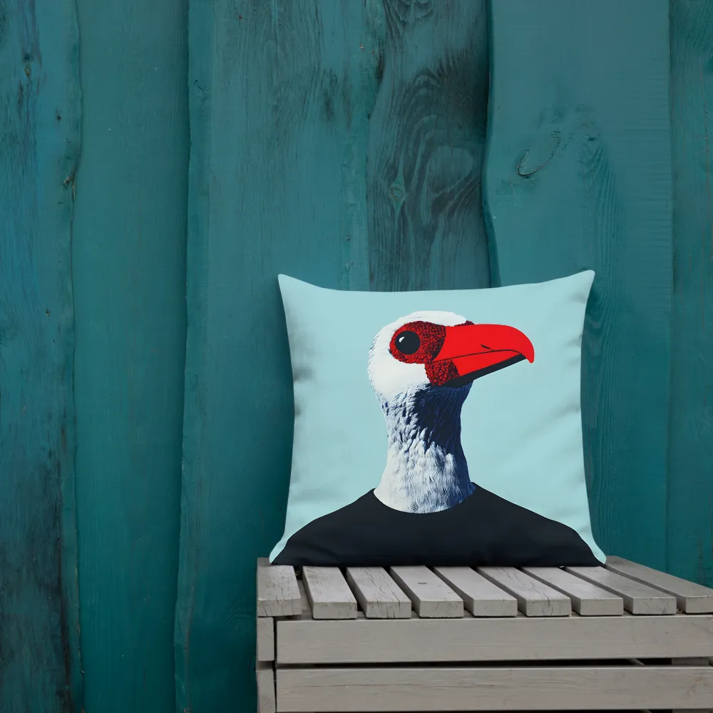 The Surreal Avian Portrait | Pillow | 18″×18″