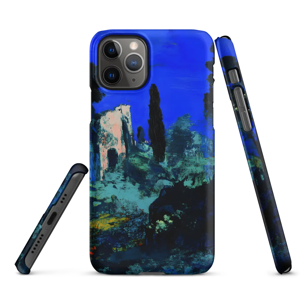Moonlit Ruins with Cypress