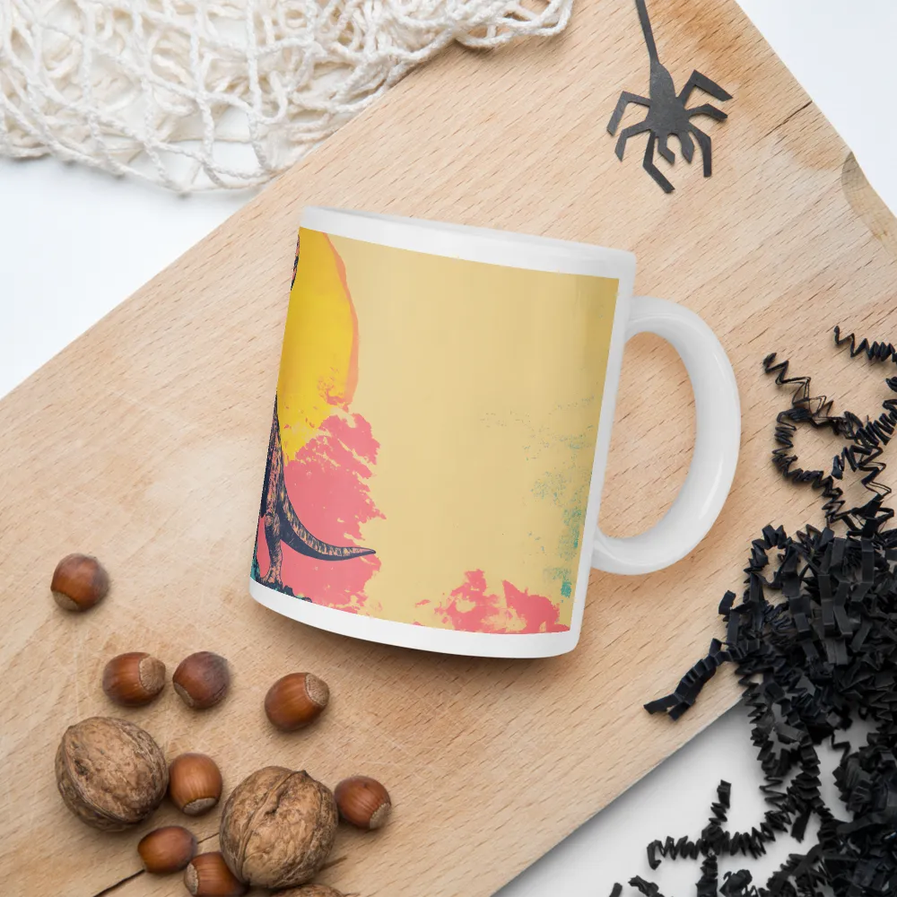 Majestic Dinosaur at Sunrise | Mugs | Multiple Sizes & Colors