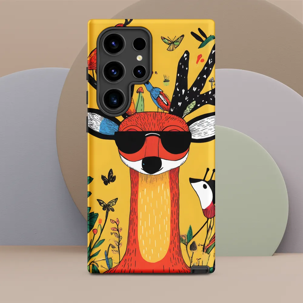 Playful Deer with Sunglasses