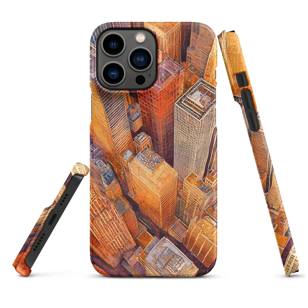 Urban Symphony in Orange and Purple