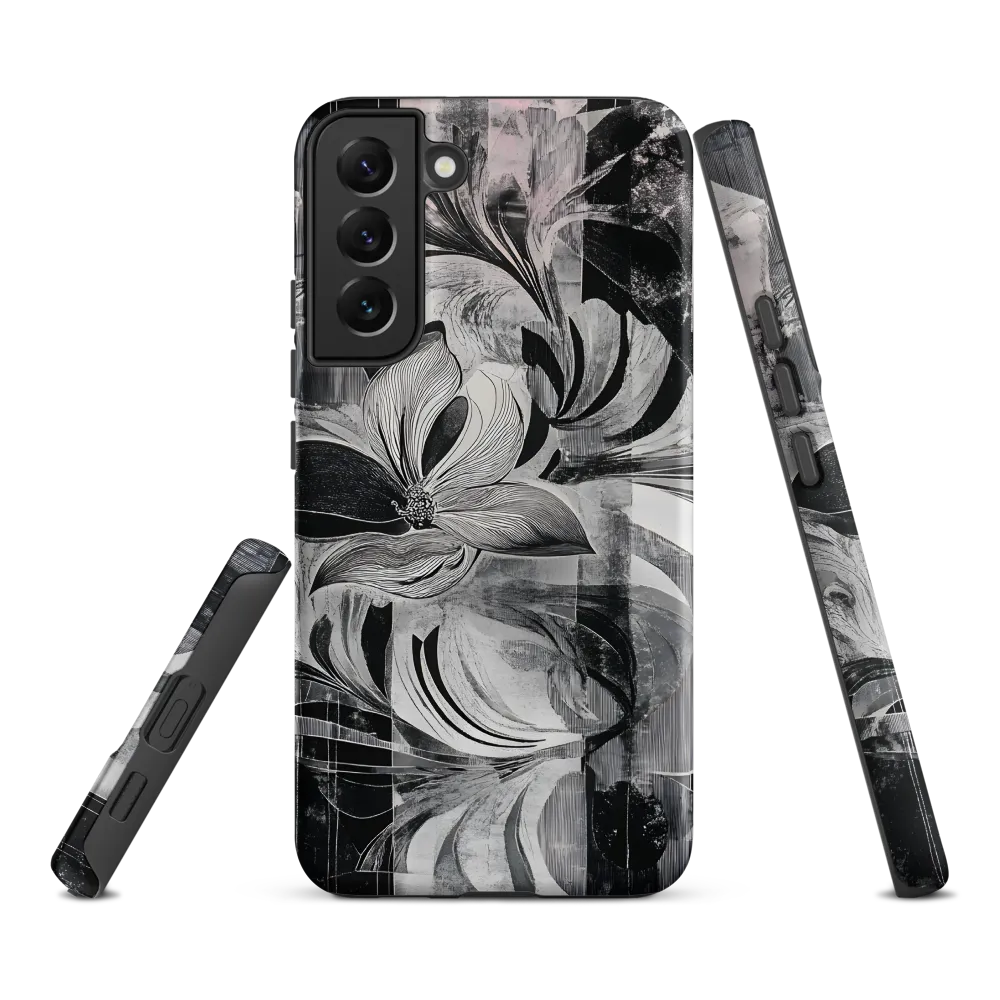 Floral Fusion in Monochrome