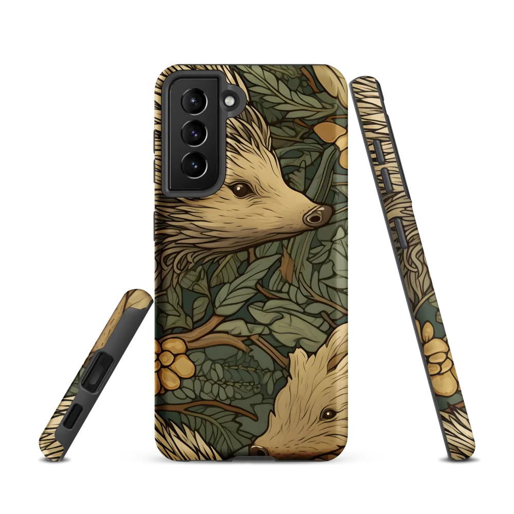 Whimsical Hedgehog Garden | Phone Case |  S21 | Tough Case | Matte