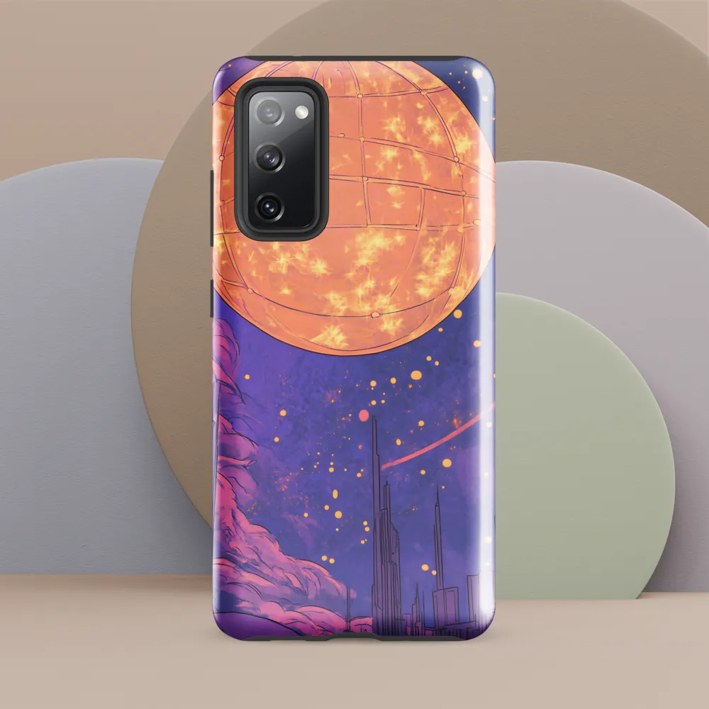 Celestial Cityscape: A Dance of Colors