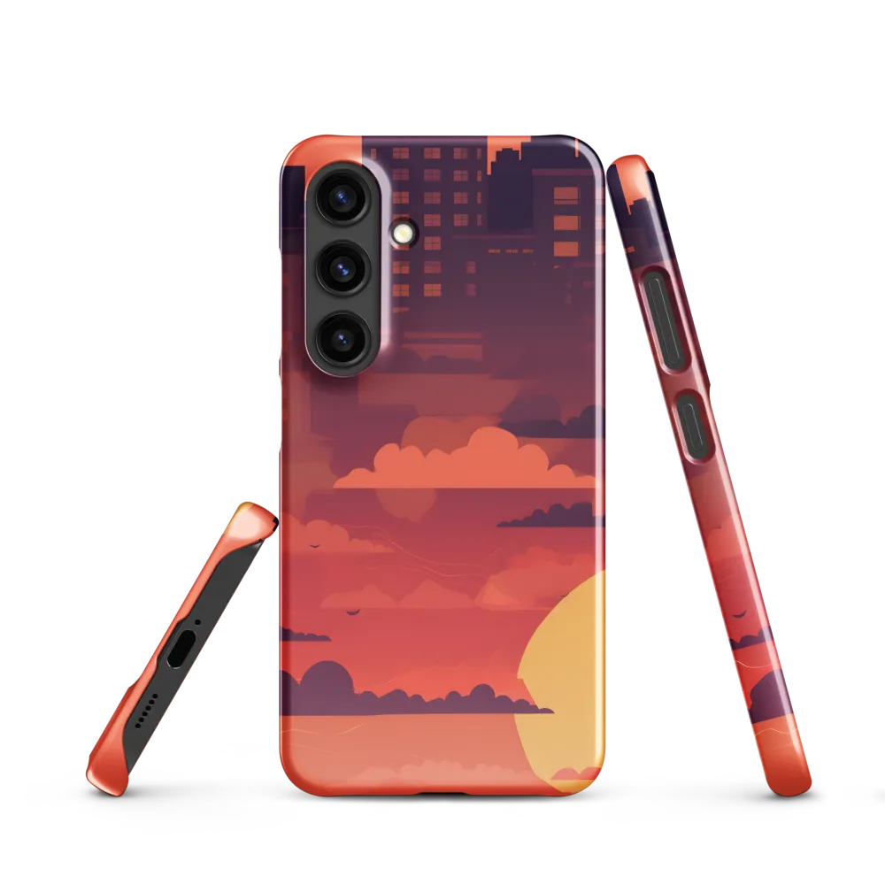 Urban Dusk: A Symphony of Cityscapes | Phone Case |  S24 | Snap Case | Glossy
