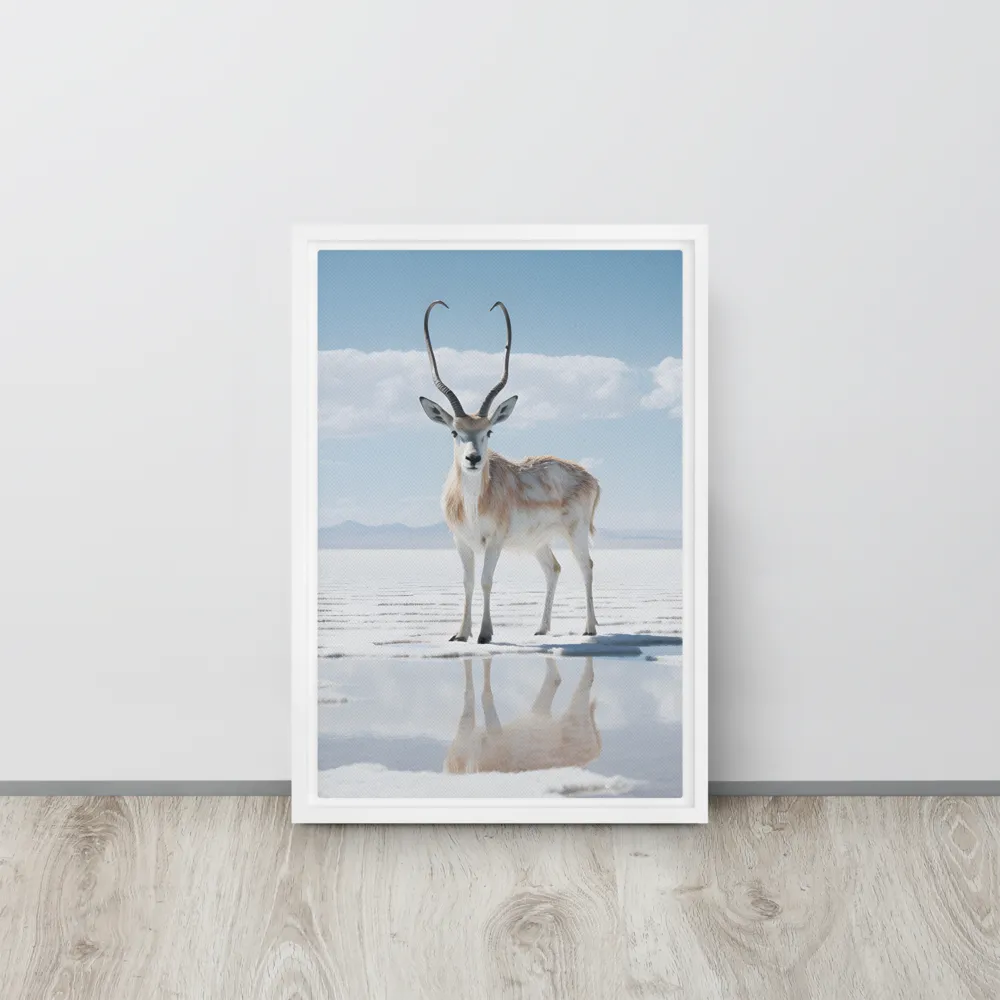 Reflection of Serenity | Canvas with White Frame | 12″×18″