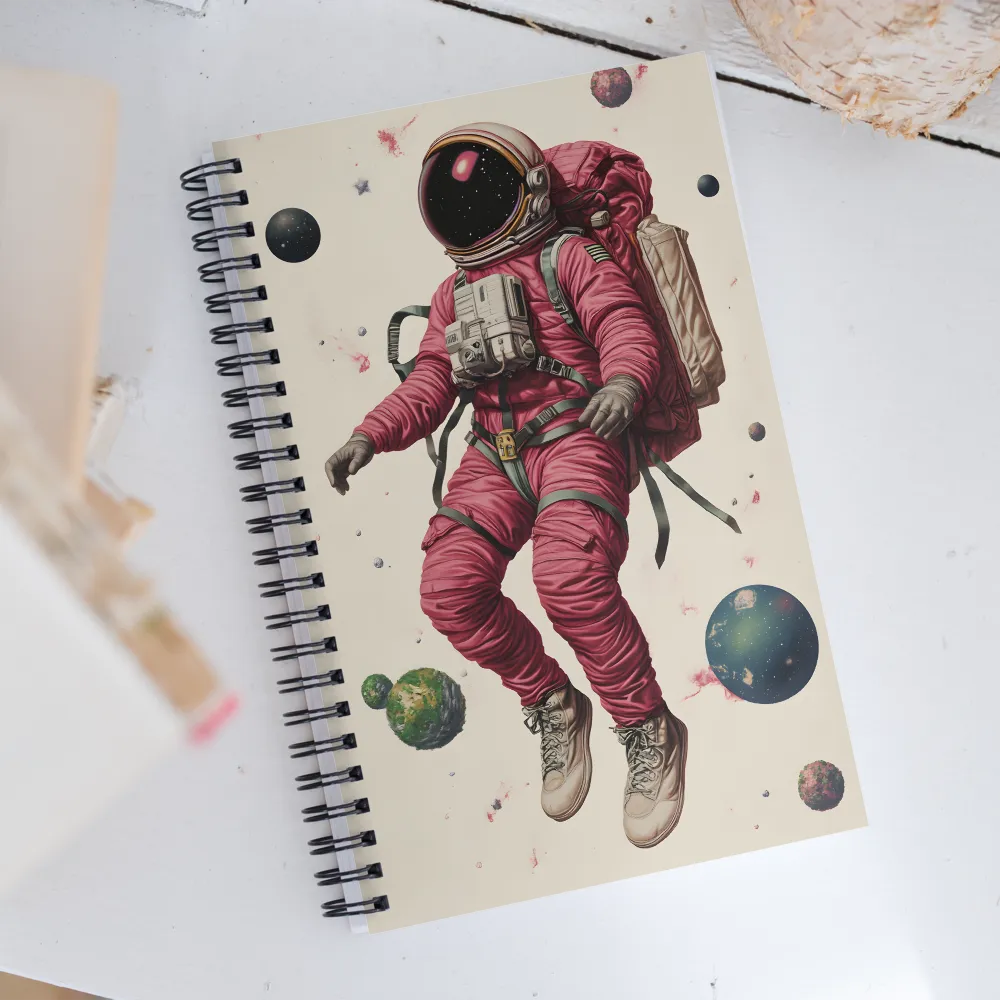 Cosmic Voyager: The Space Explorer | Spiral Notebook