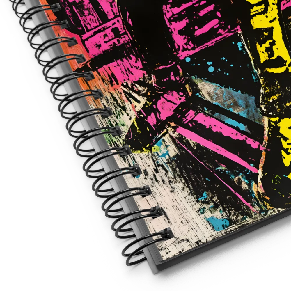 Neon Reflections | Spiral Notebook