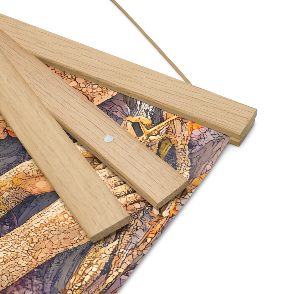 Whispers of the Frosted Meadow | Poster With Oak Wood Hanger | 16″×16″
