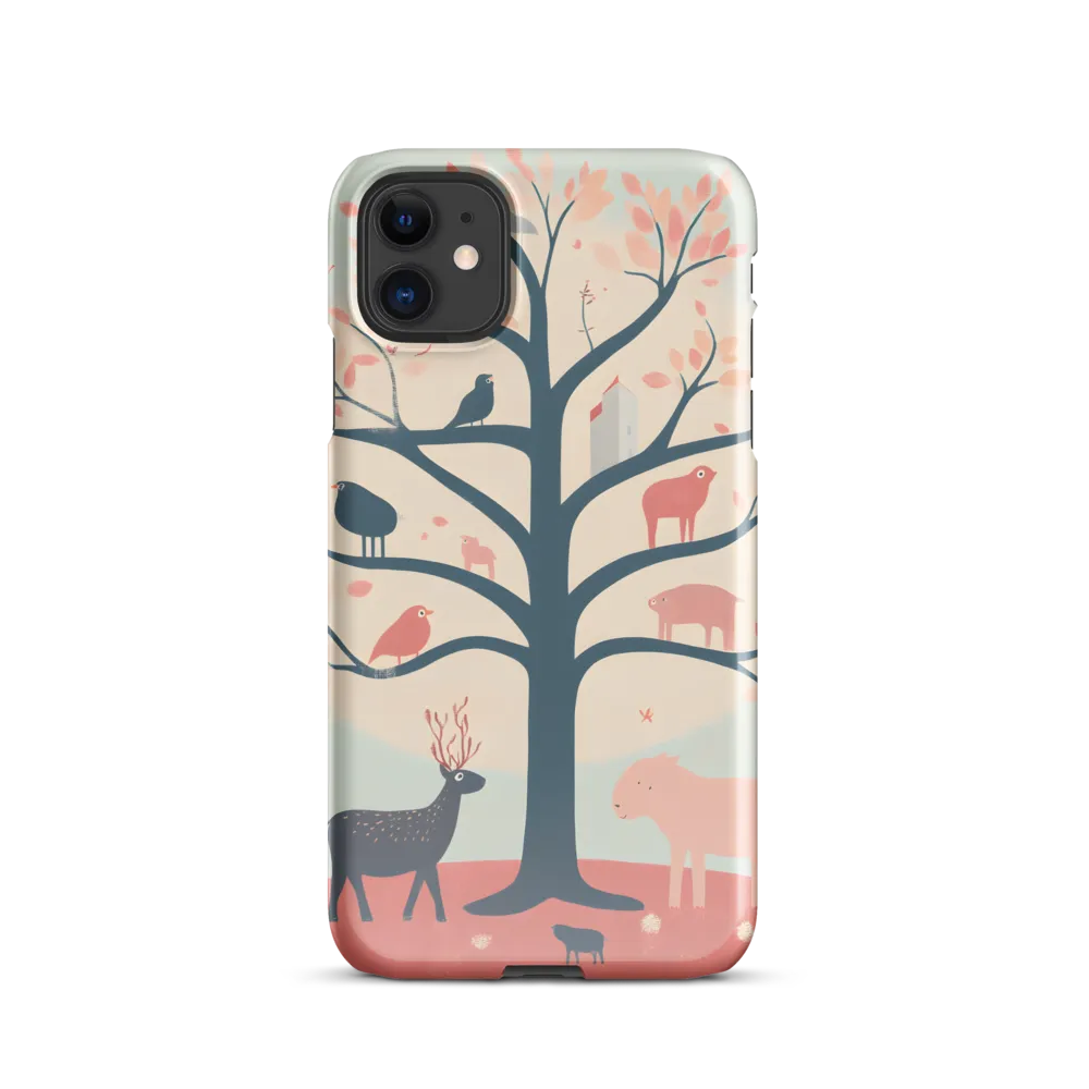 Whimsical Tree with Playful Creatures