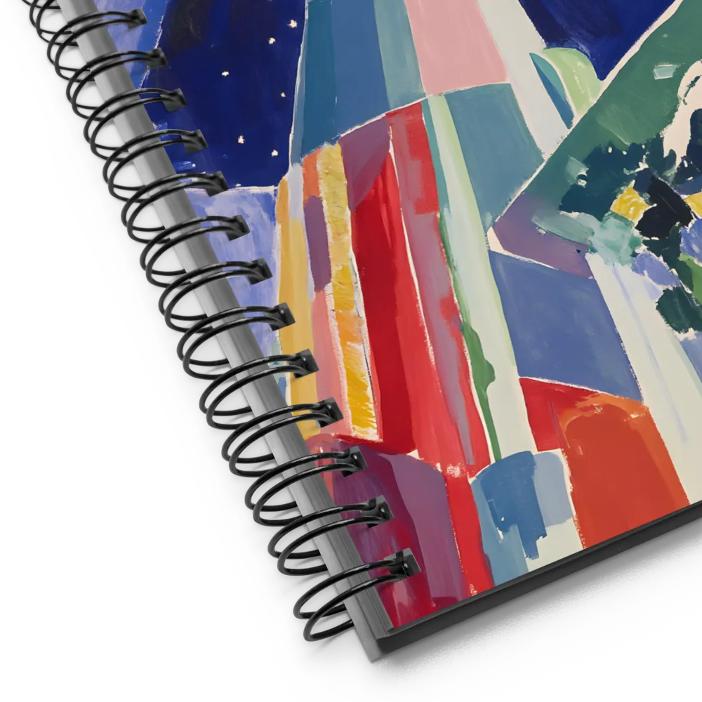 Galactic Dreams: A Surreal Exploration of Space | Spiral Notebook