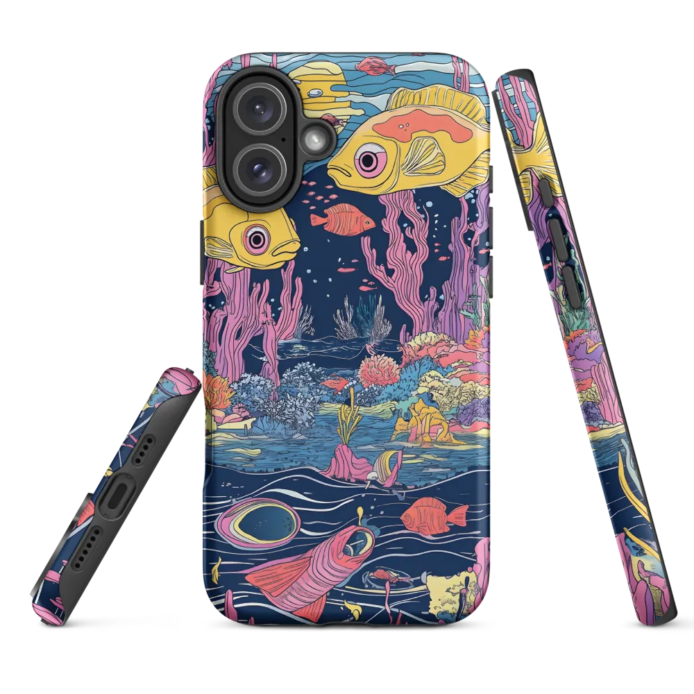 Underwater Dreamscape: A Playful Encounter | Phone Case |  16 Plus | Tough Case | Matte