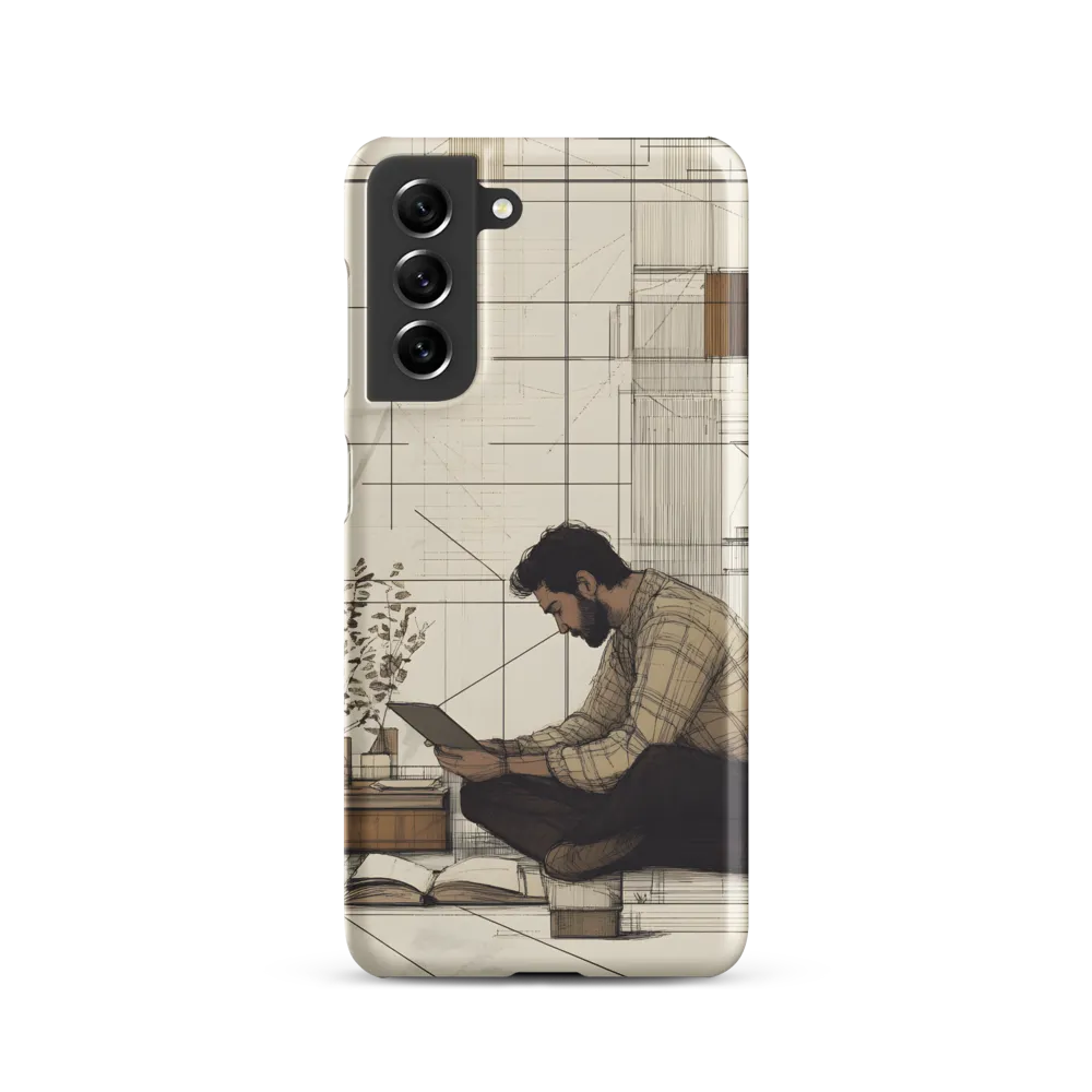 Quiet Reflections in Line | Phone Case |  S21 | Snap Case | Matte