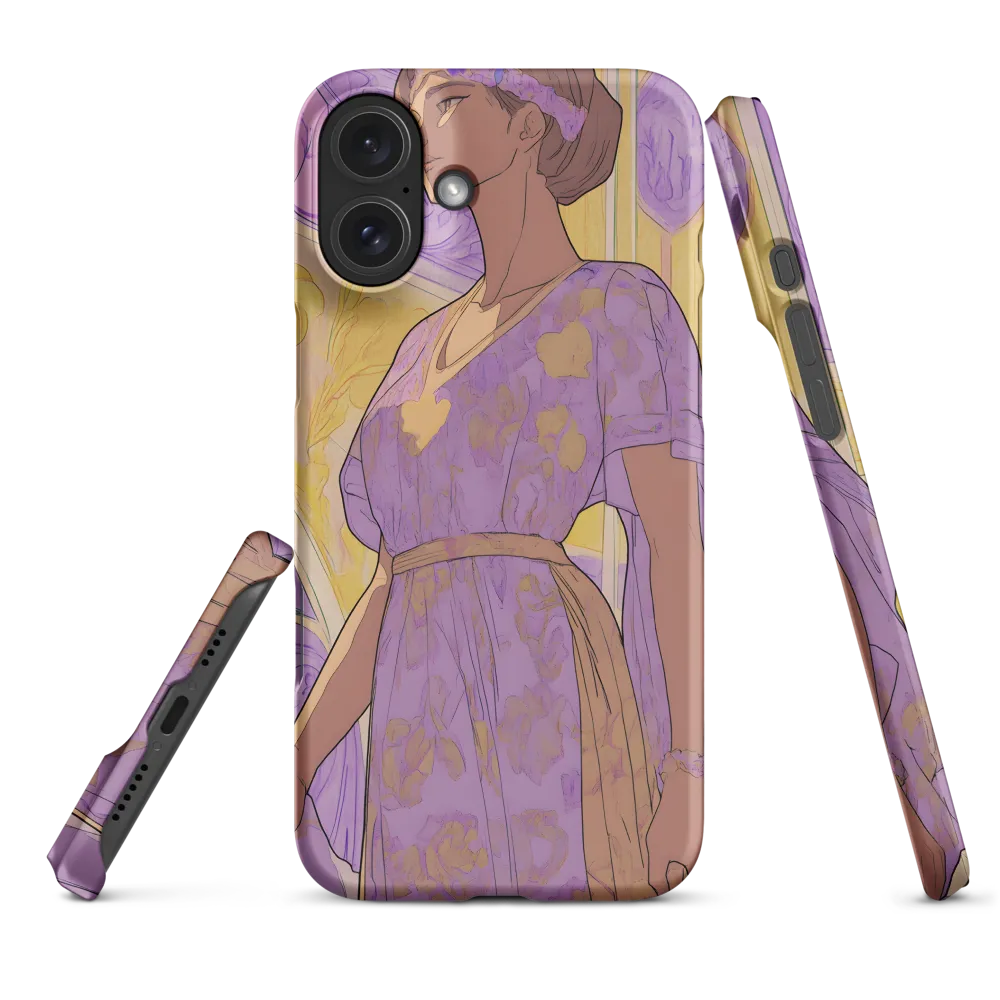 Elegance in Floral Harmony | Phone Case |  16 Plus | Snap Case | Matte