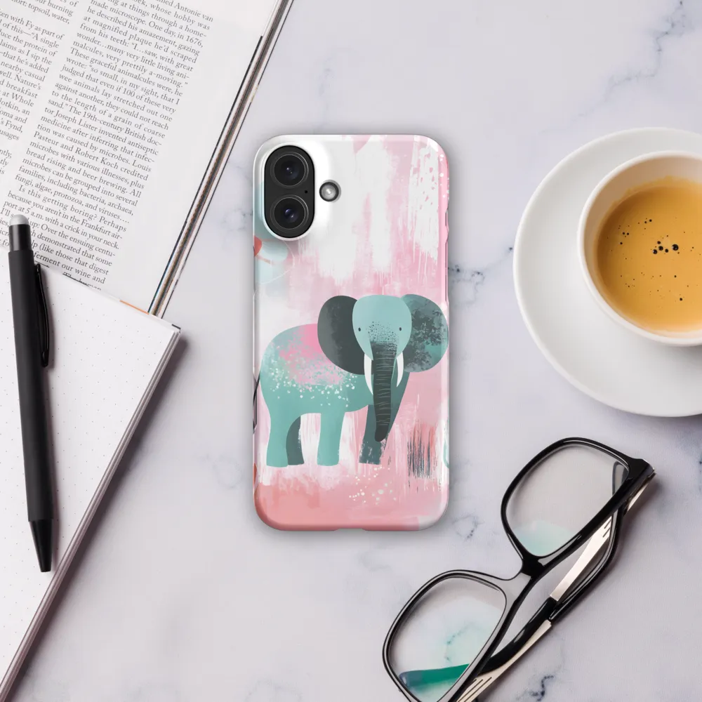 Whimsical Elegance: An Elephant's Serenade | Phone Case |  16 Plus | Snap Case | Matte