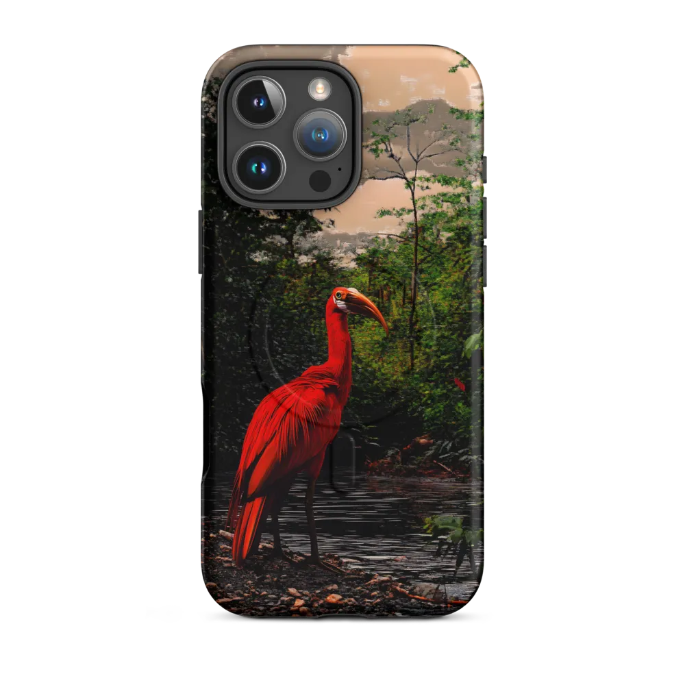 Enigmatic Elegance: The Scarlet Observer