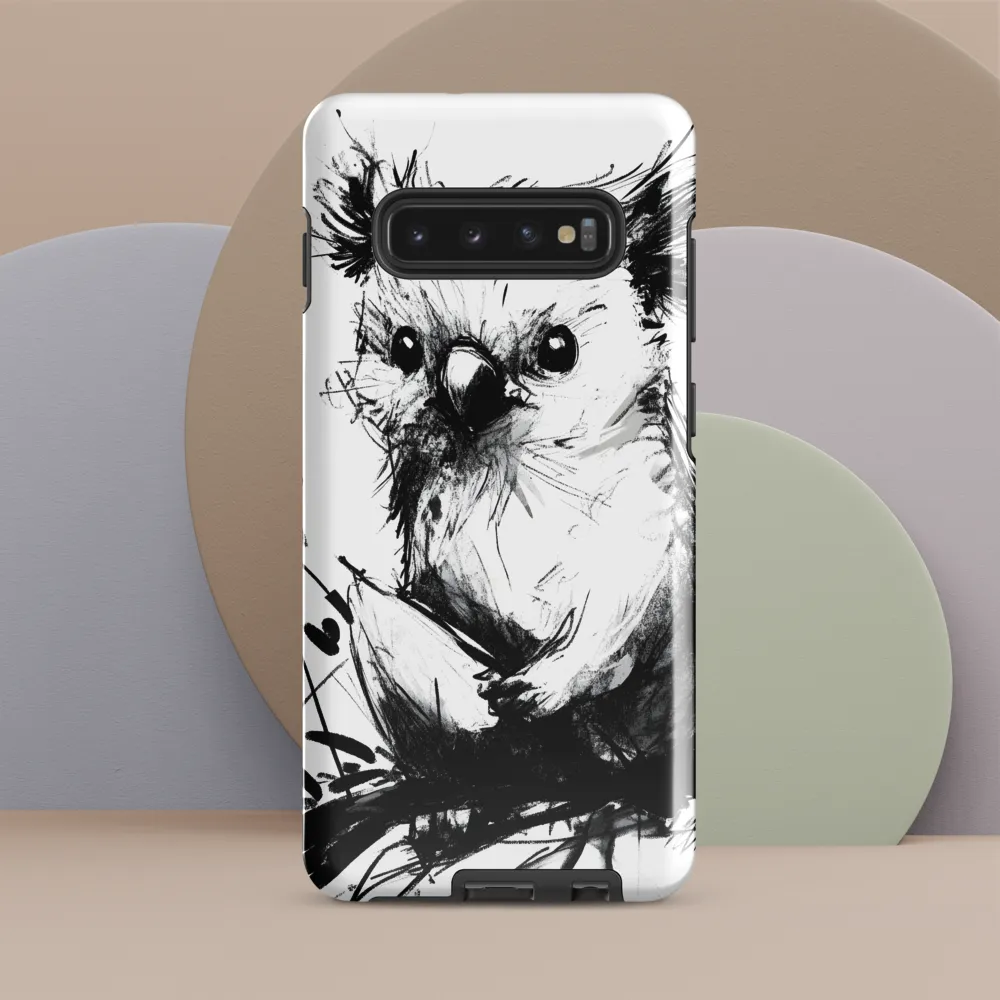 Whimsical Koala in Ink | Phone Case |  S10 Plus | Tough Case | Glossy