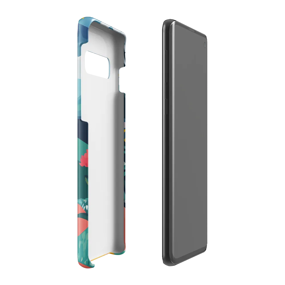 Walking into Colorful Serenity | Phone Case |  S10 Plus | Snap Case | Glossy