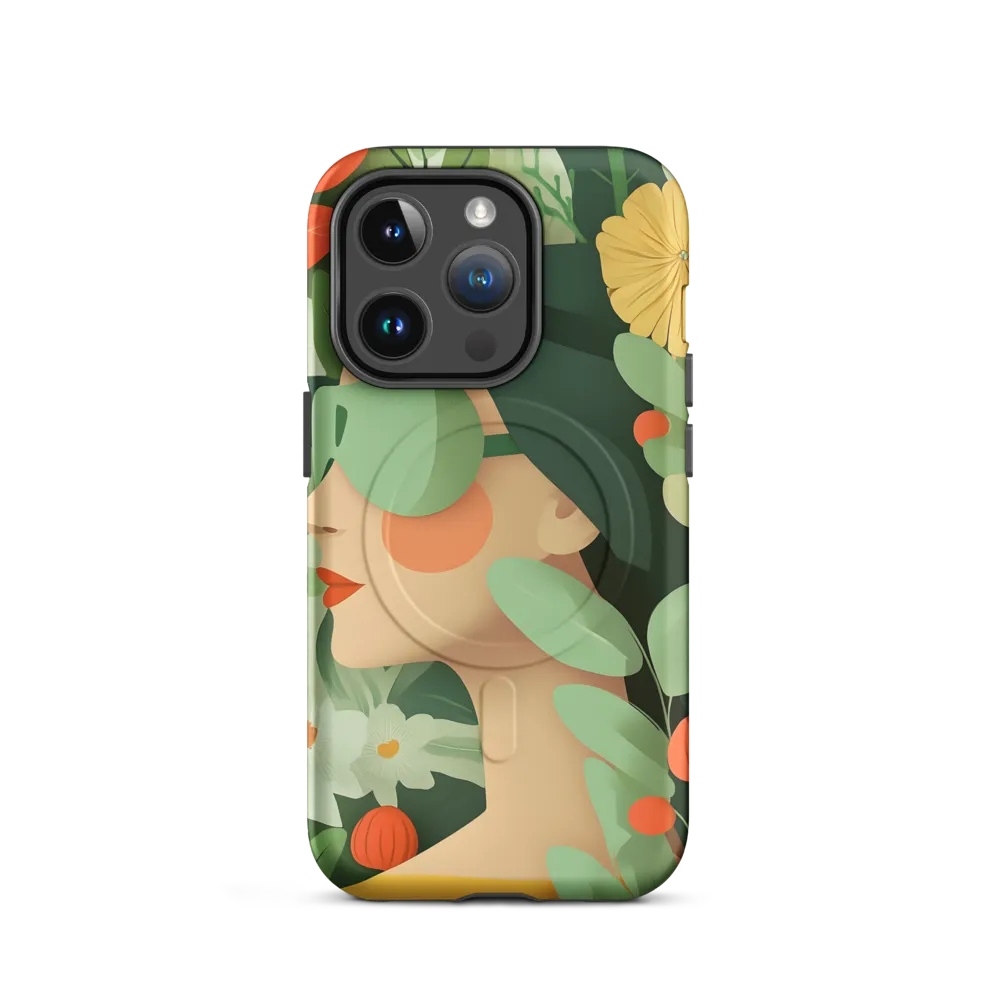 Nature's Serenity: A Modern Portrait | Phone Case |  14 Pro | MagSafe® Tough Case | Matte