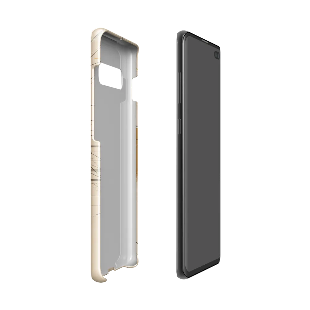 Abstract Profile: A Minimalist Exploration | Phone Case |  S10 | Snap Case | Glossy