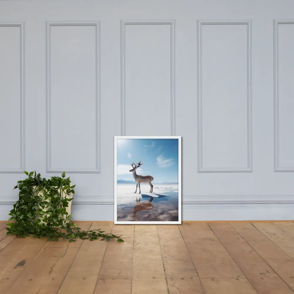 Majesty in Reflection | Poster with White Frame | 18″×24″