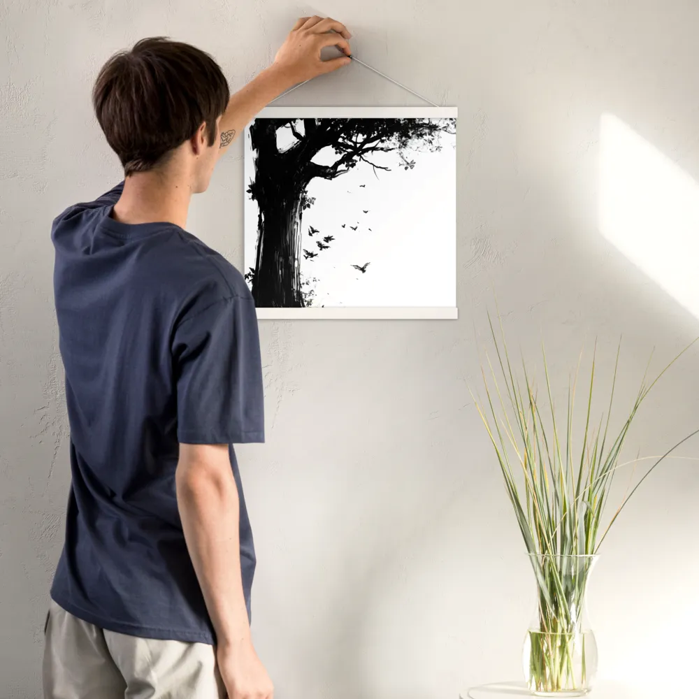 Whispers of Nature | Poster With White Wood Hanger | 16″×16″