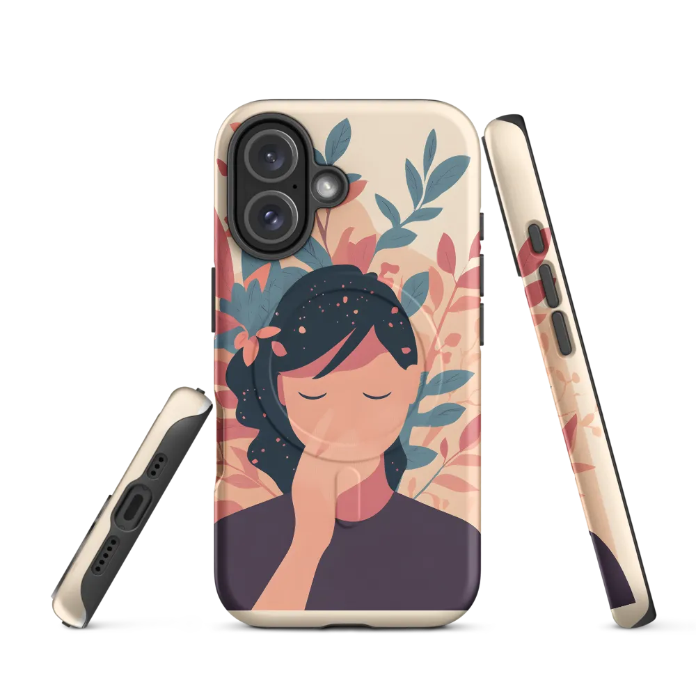Whispers of Nature: A Serene Contemplation | Phone Case |  16 | MagSafe® Tough Case | Matte