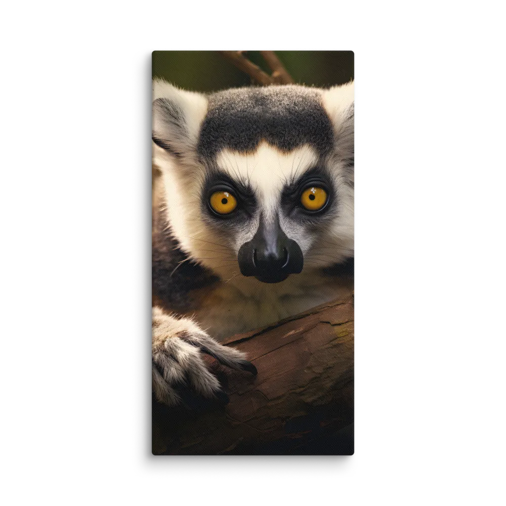 The Watchful Lemur | Canvas | 10″×20″