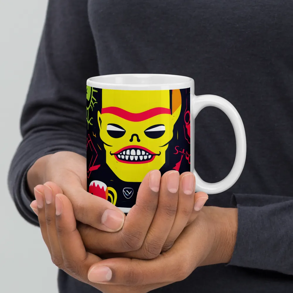 Neon Revelry: A Quirky Exploration of Modern Pop Art | Mugs | Multiple Sizes & Colors