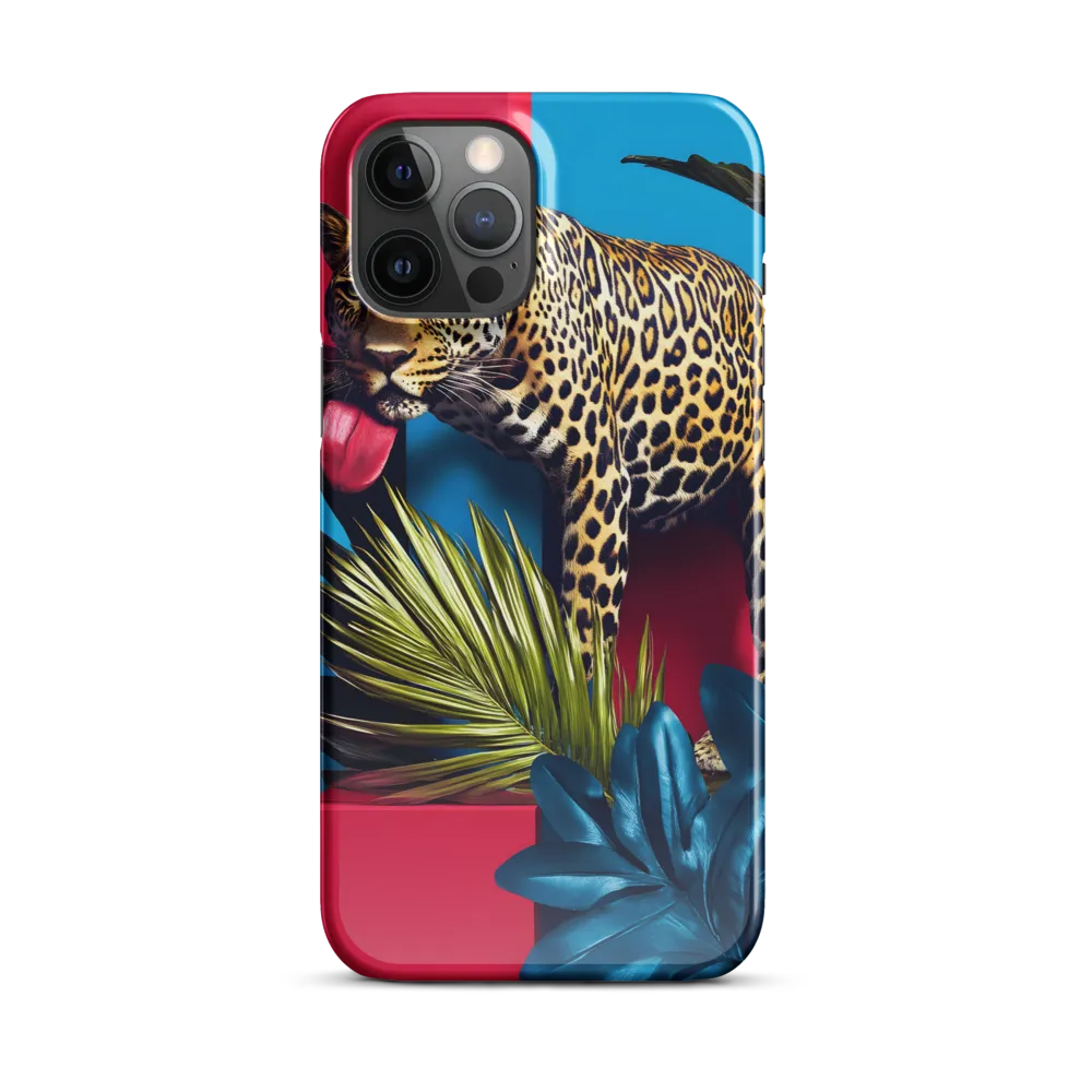 Playful Leopard in Vibrant Paradise