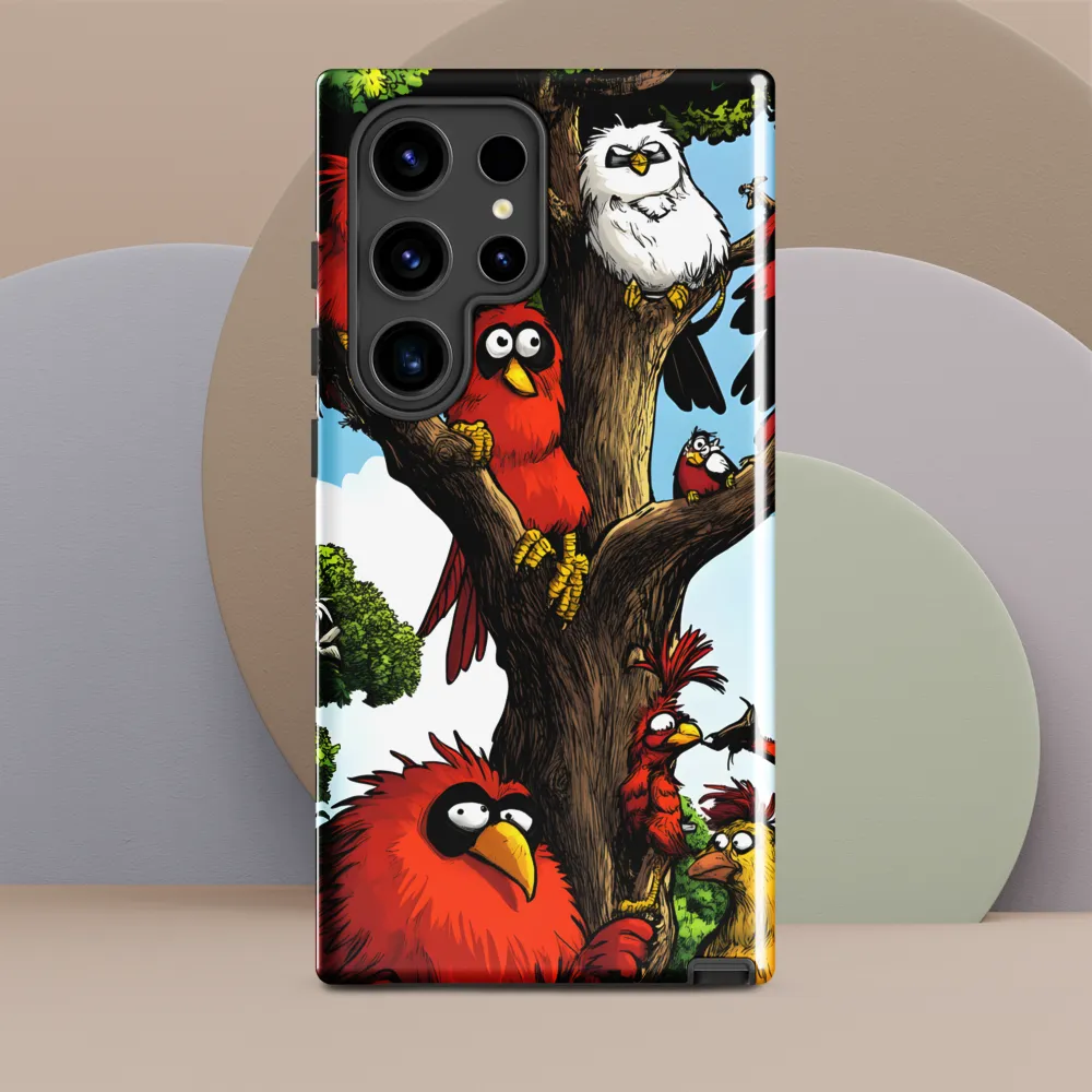 Whimsical Avian Gathering