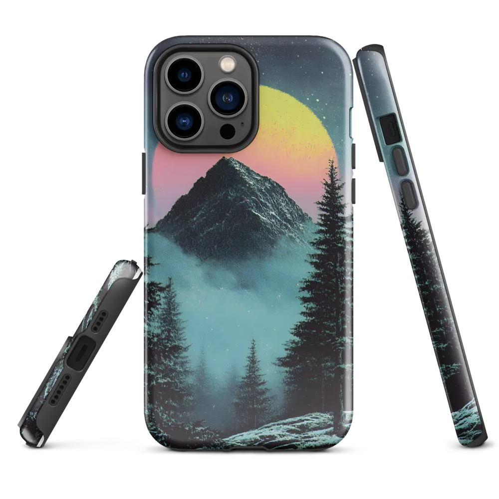Ethereal Peaks Under Celestial Lights