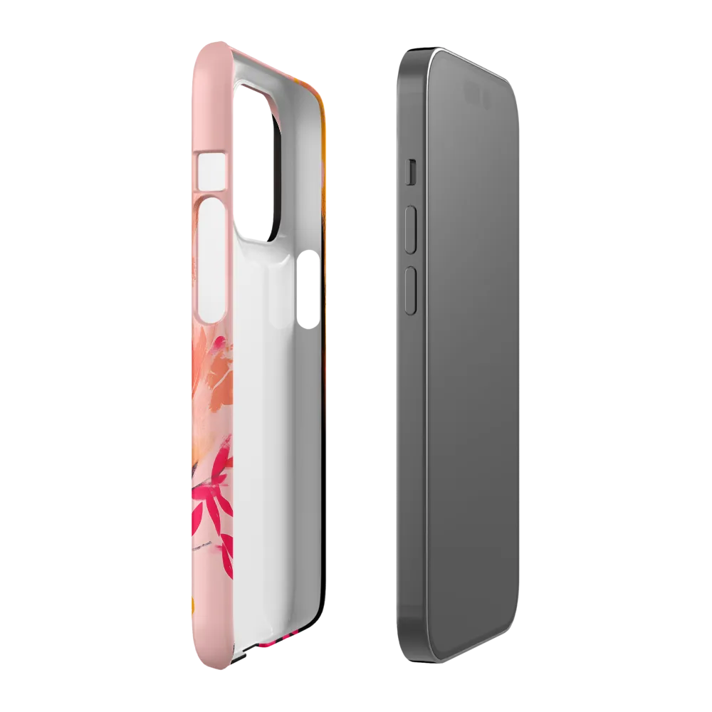 Pink Profile with Blossom Branch