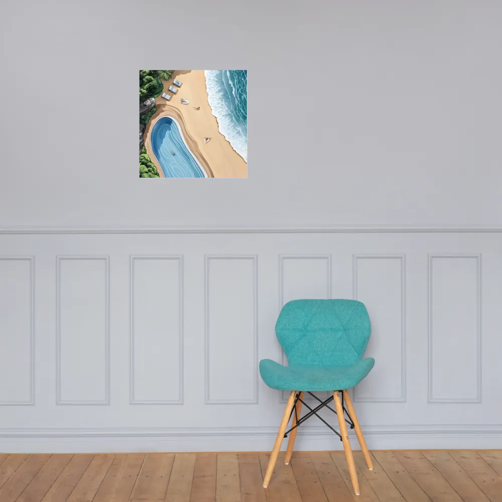 Serenity by the Shore | Poster | 18″×18″