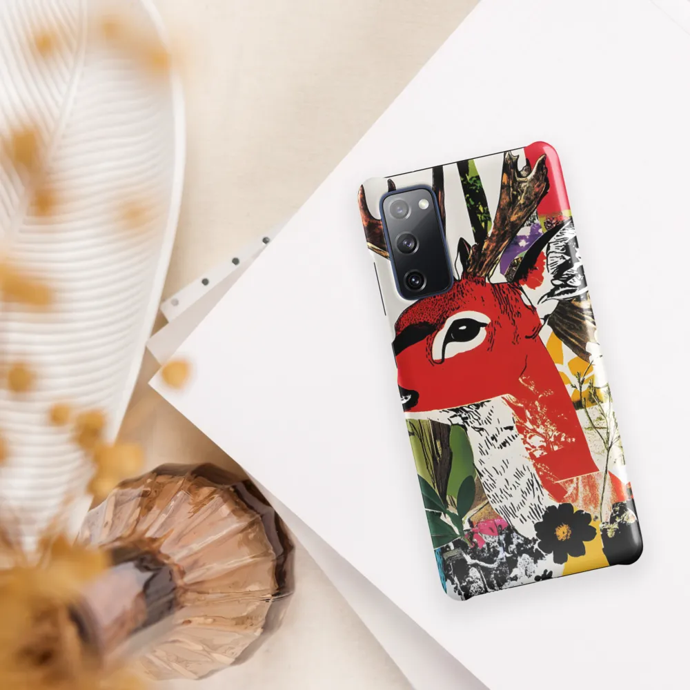 Vibrant Harmony: The Deer in Nature | Phone Case |  S20 FE | Snap Case | Glossy